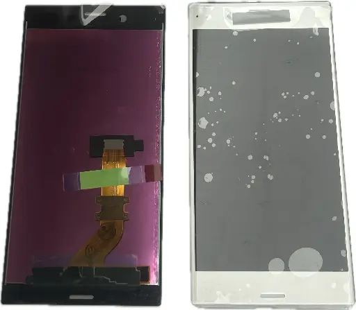 [L5283] Xperia XZ フロントパネル 銀（再生品）　