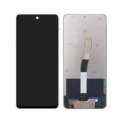 [L5413] Xiaomi Redmi Note 9S-Note 9 Pro 4G フロントパネル 黒（再生品）　