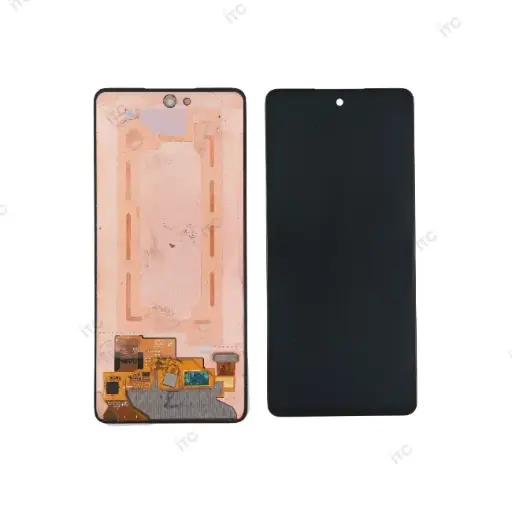[L5476] Galaxy A52 4G/5G(SC-53B/A525/A526) フロントパネル黒（再生品）　