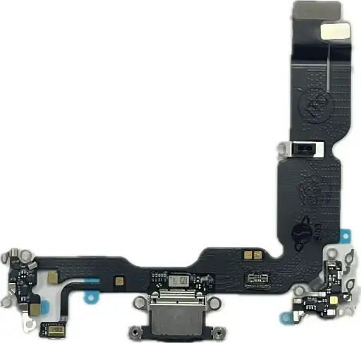 [S0523] iPhone 15 Plus ドックコネクター 黒（取り外し品）