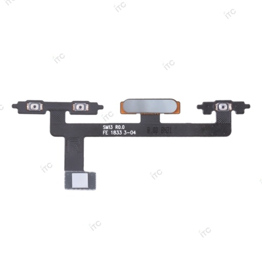 [S2767] Xperia 10 電源/音量/指紋ボタンケーブル 銀