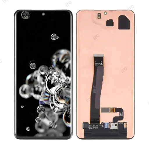 [L5463] Galaxy S20 + フロントパネル 黒（再生品）　