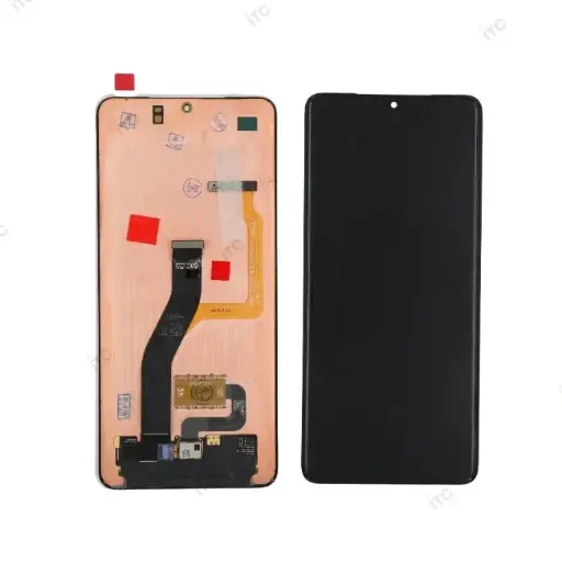 [L5464] Galaxy S21 Ultra 5G フロントパネル 黒（再生品）　