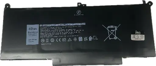 [B4100] DELL Latitude 7480(F3YGT) バッテリー