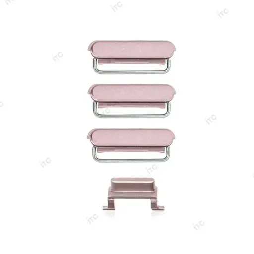 [S0957] iPhone 6S 電源ボタン/音量ボタン/サイレントスイッチ /トレー(1セット )ローズゴールド