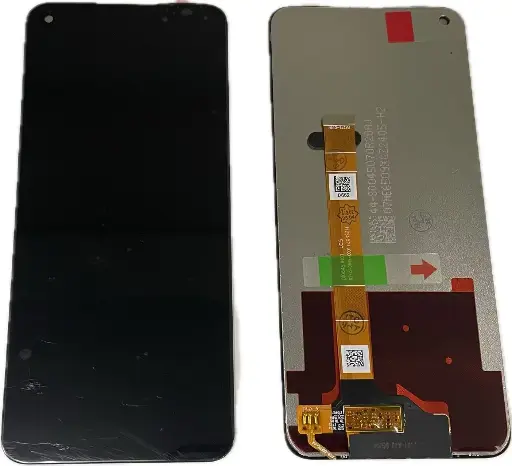 [L5602] OPPO Reno5A / A54 (5G) フロントパネル 黒（互換品）　