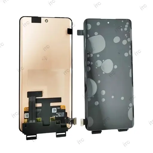 [L5650] OPPO Reno10 Pro5G フロントパネル 黒（純正品）