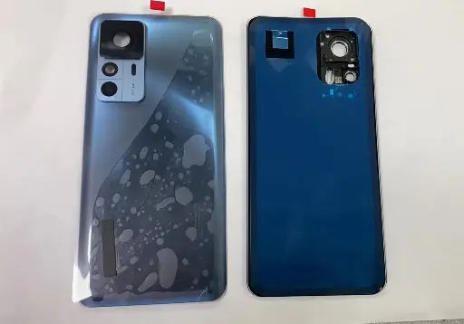 [L5879] Xiaomi 12T Pro バックパネル（カメラレンズ枠付き） ブルー