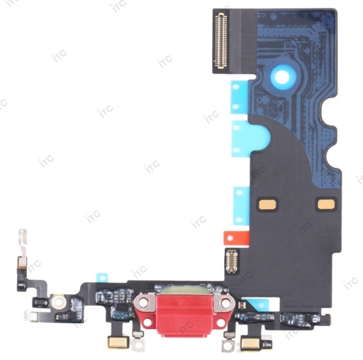 [S0214] iPhone SE2/SE3 ドックコネクター 赤（取り外し品）