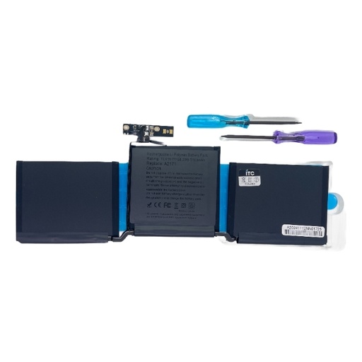 [B4025] Macbook Pro (13-inch,2019～2022) M2 A2338/M1 A2338/A2289/A2159 バッテリーA2171