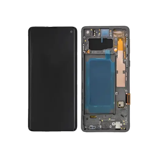 [L5543] Galaxy S10 有機EL 互換パネル フレーム付き黒