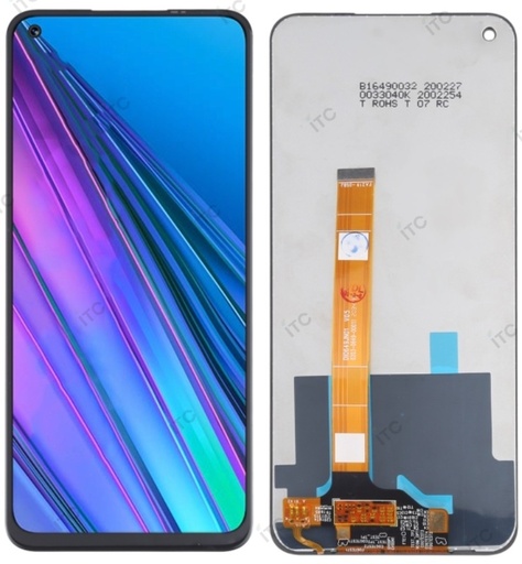 [L5555] OPPO A54 5G/A74/A93 5G フロントパネル 互換品 黒