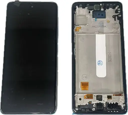 [L5540] Galaxy A53 5G  有機EL 互換パネル フレーム付き黒　