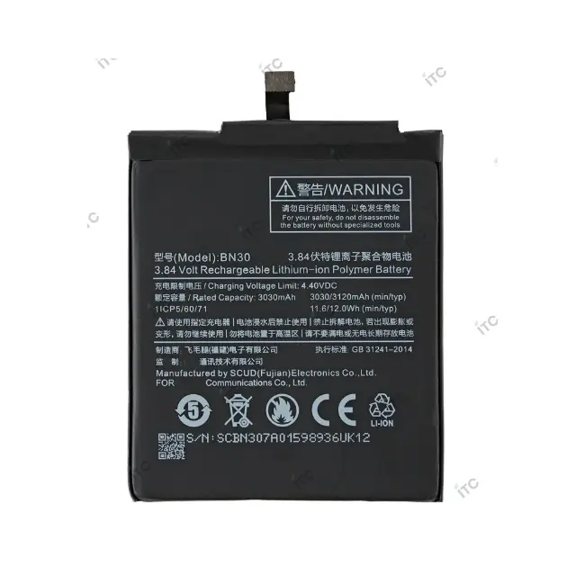 Xiaomi Redmi 4A バッテリーBN30