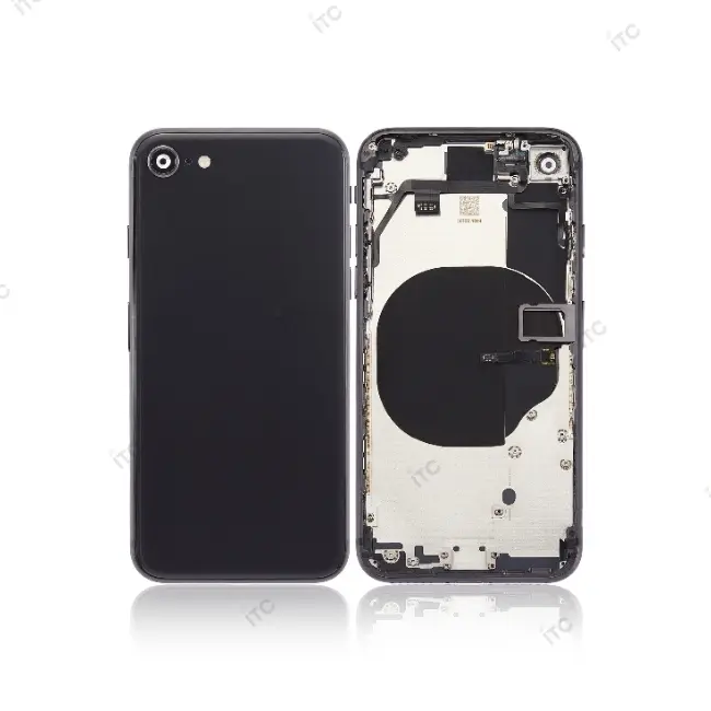 iPhone 8G バックガラス(フレーム一体型) 互換品 黒