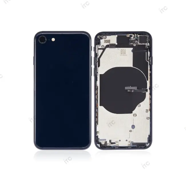 iPhone SE3 バックガラス(フレーム一体型) 互換品 黒