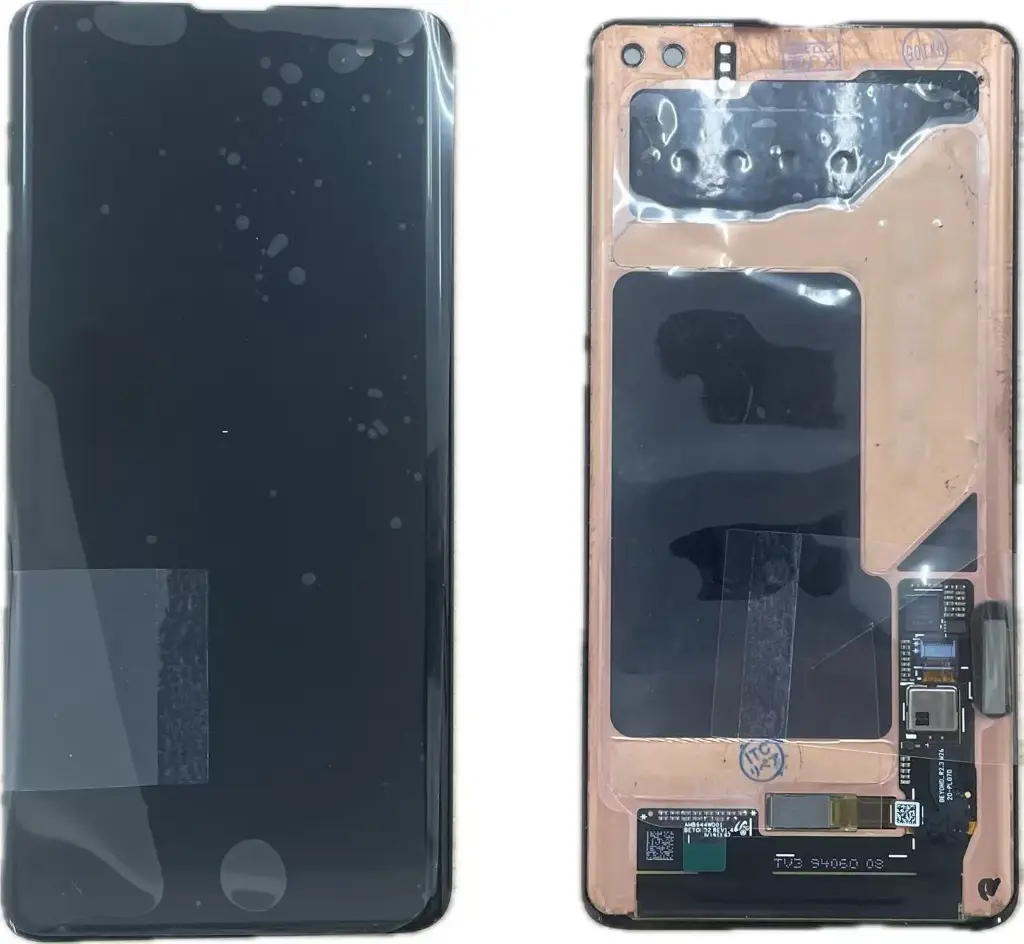 Galaxy S10+ フロントパネル 黒（再生品）　