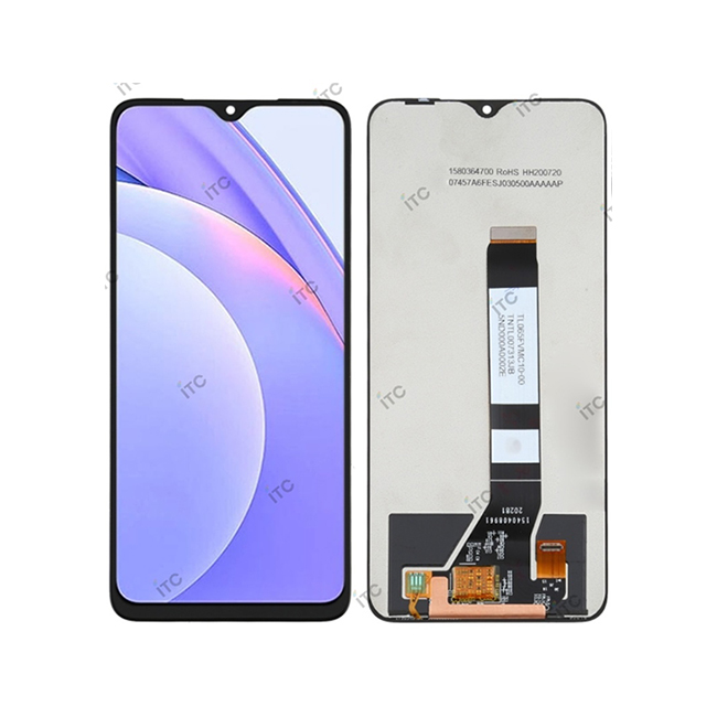 Xiaomi Redmi 9T-Redmi 9 Power-Poco M3 フロントパネル 互換品 黒