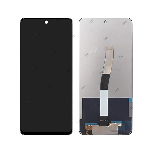 Xiaomi Redmi Note 9S-Note 9 Pro 4G フロントパネル 黒（再生品）　