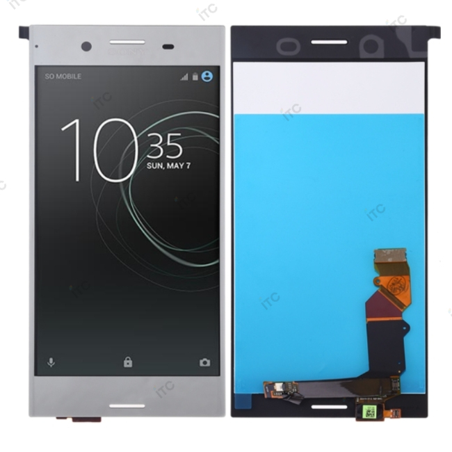 Xperia XZP フロントパネル 銀（再生品）　