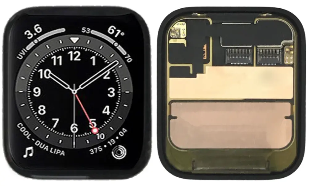 Apple Watch Series 6・40mm フロントパネル 黒（再生品）　