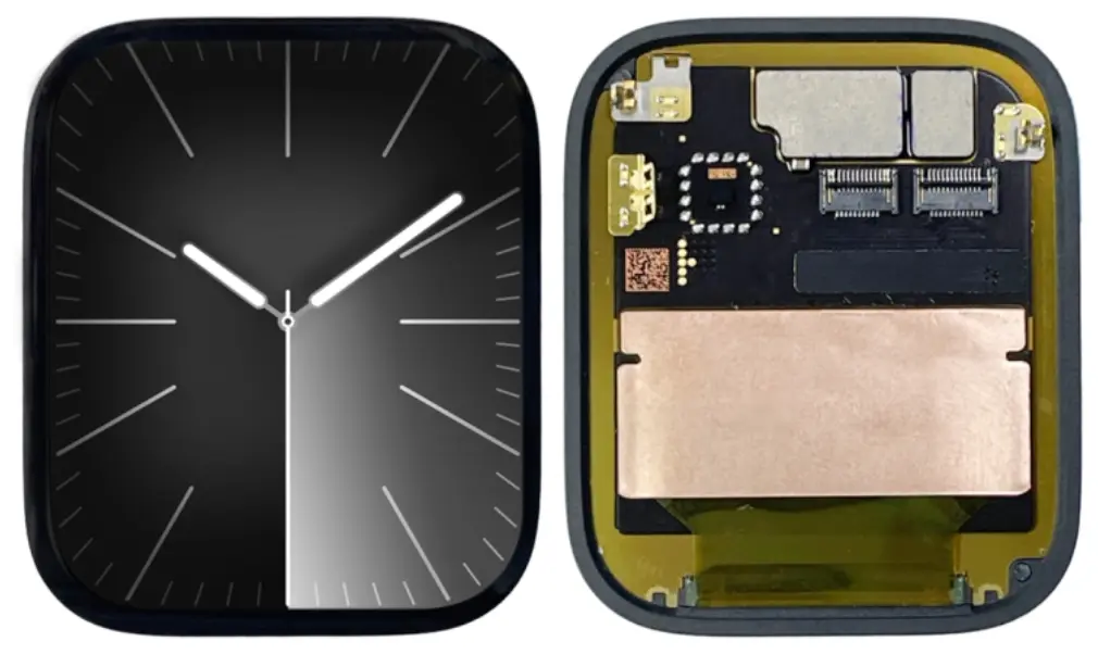 Apple Watch Series 9・45mm フロントパネル 黒（取り外し品）　