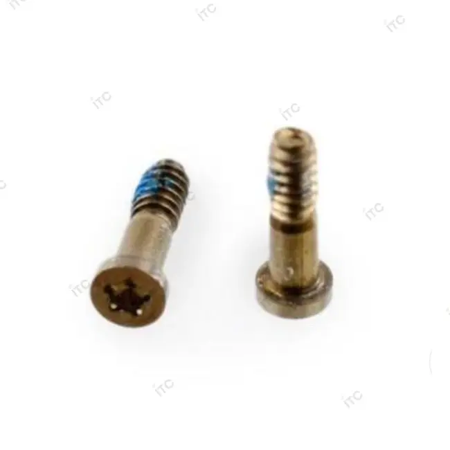 iPhone 5S-SE ボトムスクリュー星形ネジ 2本セット 金