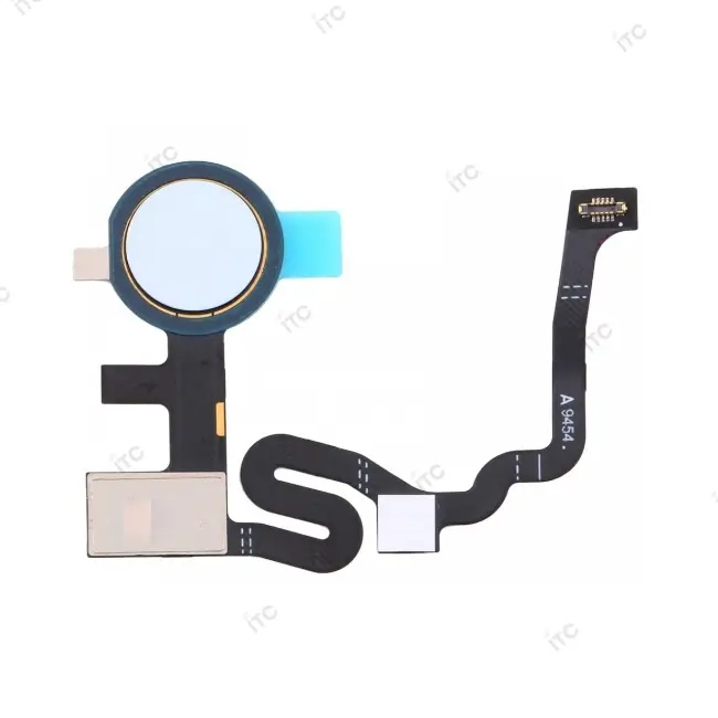 Google Pixel 4a 4G-5G 指紋センサーフレックスケーブル 青