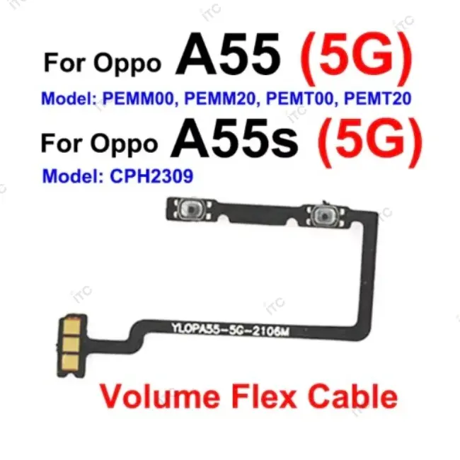 OPPO A55s 5g 電源ボタンフレックスケーブル