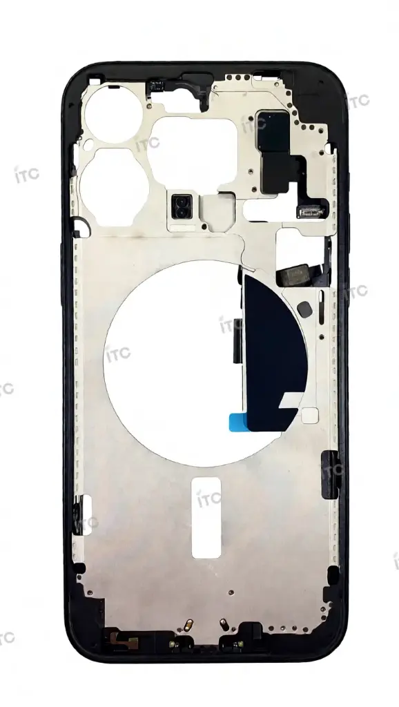 iPhone 15 PRO Max フレーム（スモールパーツ付き）互換品 黒