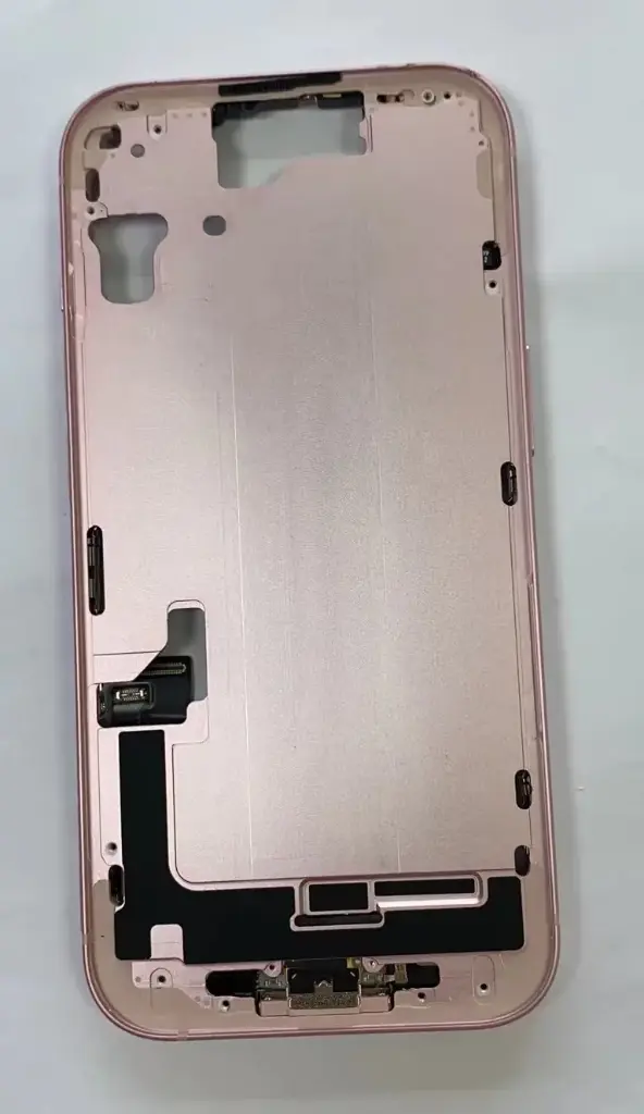 iPhone 15 フレーム（スモールパーツ付き）互換品 ピンク