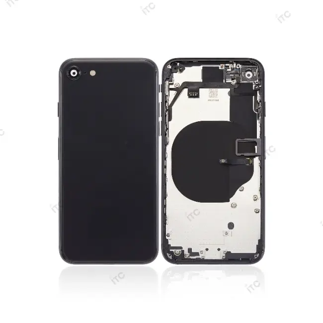 iPhone SE2 バックガラス(フレーム一体型) 互換品 黑