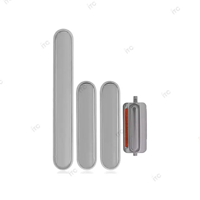 iPhone X 電源ボタン/音量ボタン/サイレントスイッチ /トレー(1セット )シルバー