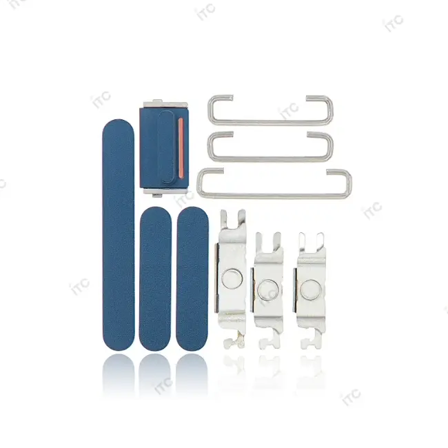 iPhone 12 mini 電源ボタン/音量ボタン/サイレントスイッチ /トレー(1セット )ブルー