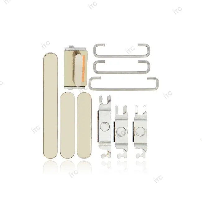 iPhone 13 Pro/iPhone 13 Pro Max 電源ボタン/音量ボタン/サイレントスイッチ /トレー(1セット )ゴールド