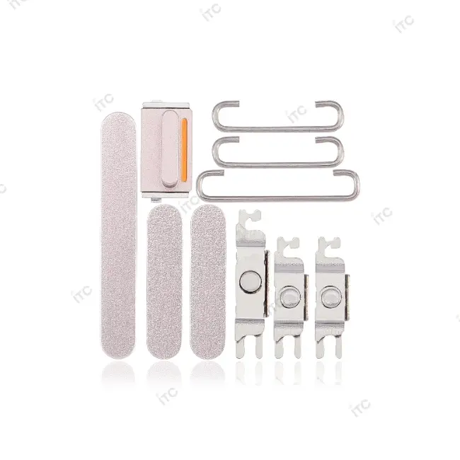 iPhone14/iPhone 14 Plus 電源ボタン/音量ボタン/サイレントスイッチ /トレー(1セット )白