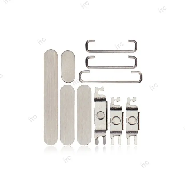 iPhone 15 Pro/iPhone 15 Pro Max 電源ボタン/音量ボタン/サイレントスイッチ /トレー(1セット )白