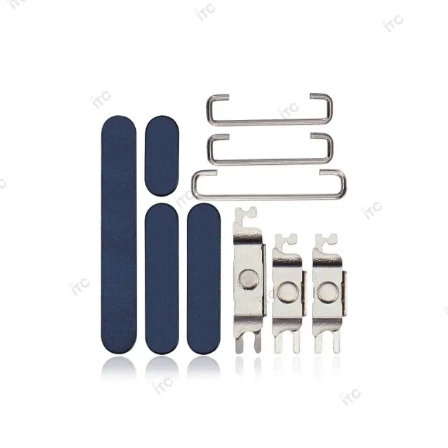 iPhone 15 Pro/iPhone 15 Pro Max 電源ボタン/音量ボタン/サイレントスイッチ /トレー(1セット )ブルー