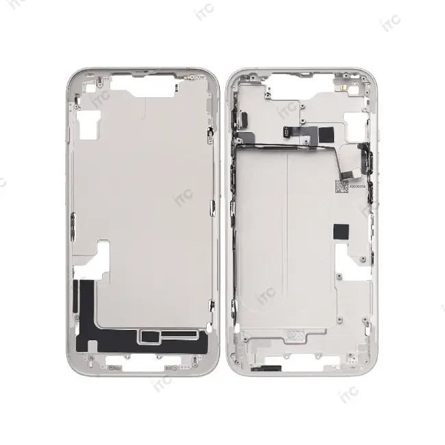 iPhone 14 フレーム（スモールパーツ付き）互換品 白