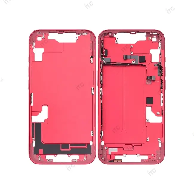 iPhone 14 フレーム（スモールパーツ付き）互換品 赤