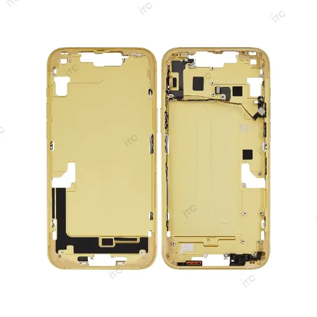 iPhone 14 Plus フレーム（スモールパーツ付き）互換品 イエロー
