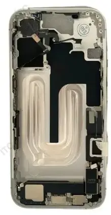 iPhone 16 フレーム（スモールパーツ付き）互換品 白