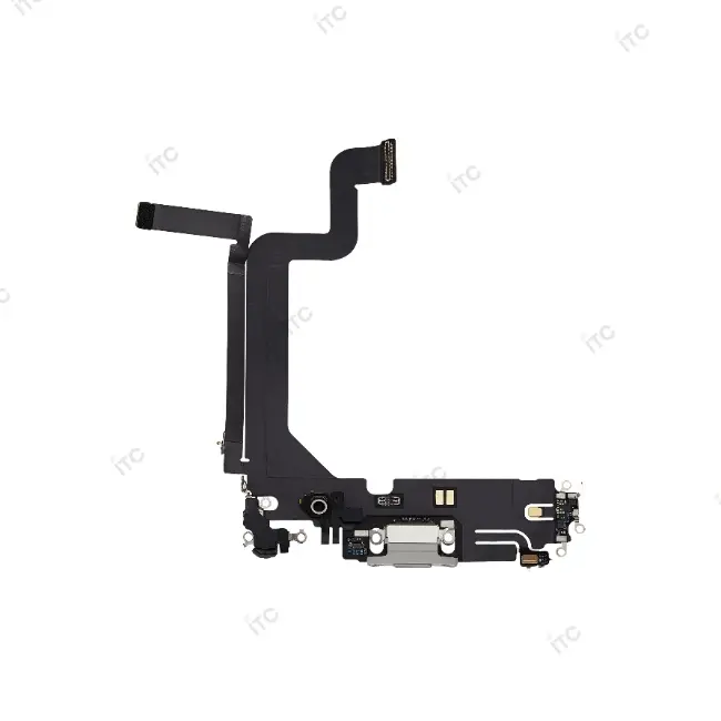 iPhone 14ProMax ドックコネクター 銀 (互換品-SSS)