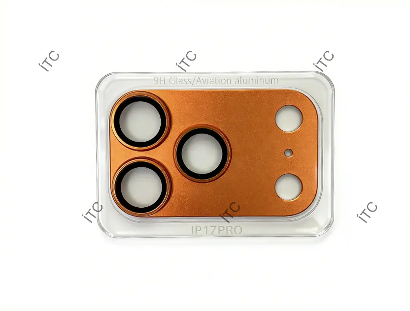 iPhone 17 Pro  カメラレンズカバー オレンジ