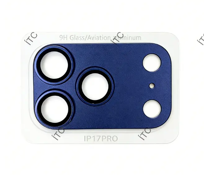 iPhone 17 Pro カメラレンズカバー ブルー