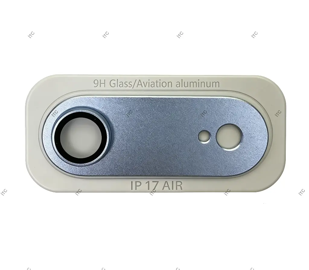 iPhone 17 Air カメラレンズ（枠付き）ブルー
