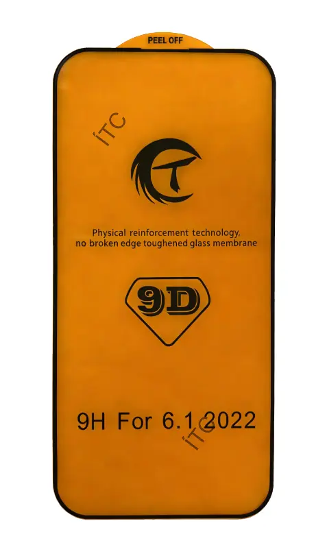 iPhone 14 Pro 9D ガラスフィルム(パッケージ＋クリーニングキット付)