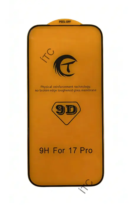 iPhone 17 Pro 9D ガラスフィルム(パッケージ＋クリーニングキット付)