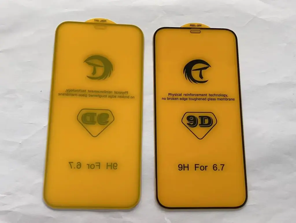 iPhone 12ProMax ガラスフィルム (9D) 黒