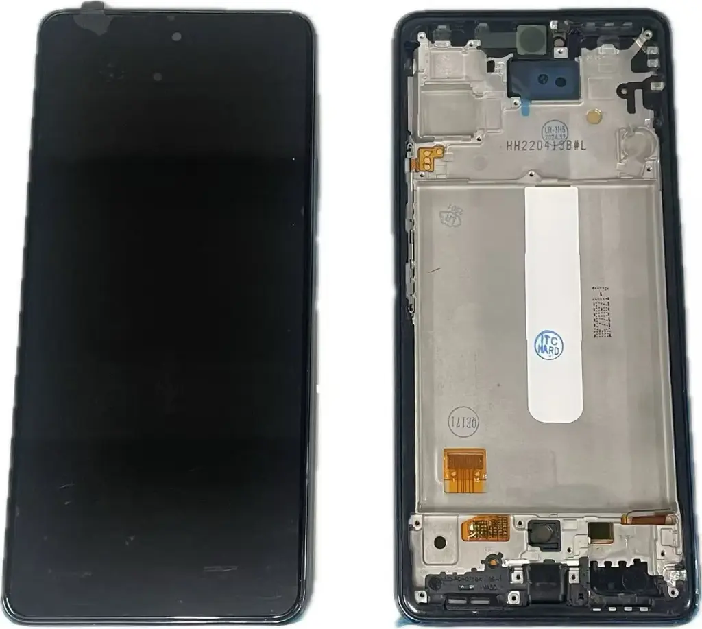 Galaxy A53 5G  フロントパネル 互換品 （枠付き）黒　